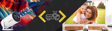 Mini nešiojamas projektorius GALAXIA HY300, Android, LED, Wi-Fi, Full HD, Smart TV