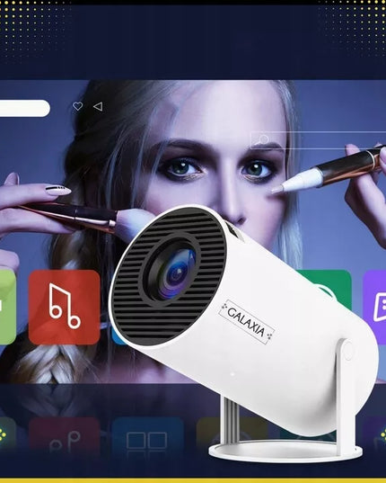 Mini nešiojamas projektorius GALAXIA HY300, Android, LED, Wi-Fi, Full HD, Smart TV
