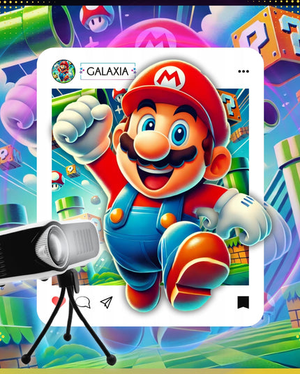 PROJEKTORIUS, MINI NEŠIOJAMAS PROJEKTORIUS, MULTIMEDIJINIS, SKIRTAS KOMPIUTERIO SIENAI, 1080P