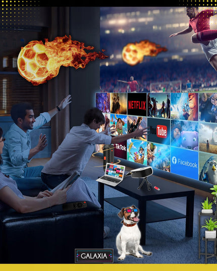 PROJEKTORIUS, MINI NEŠIOJAMAS PROJEKTORIUS, MULTIMEDIJINIS, SKIRTAS KOMPIUTERIO SIENAI, 1080P