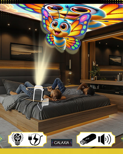 PROJEKTORIUS, MINI NEŠIOJAMAS PROJEKTORIUS, MULTIMEDIJINIS, SKIRTAS KOMPIUTERIO SIENAI, 1080P