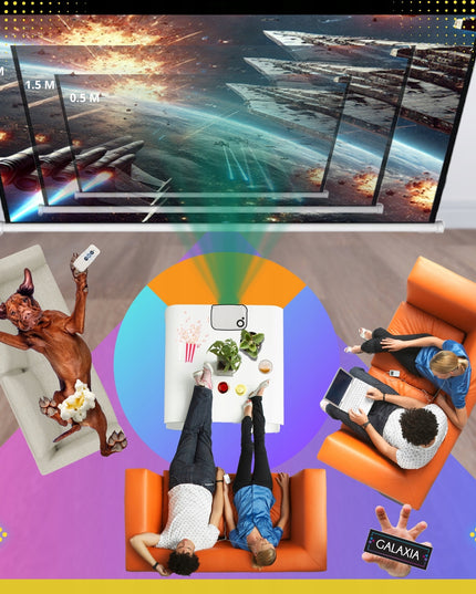 PROJEKTORIUS, MINI NEŠIOJAMAS PROJEKTORIUS, MULTIMEDIJINIS, SKIRTAS KOMPIUTERIO SIENAI, 1080P