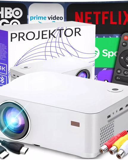 Projektorius Smart TV Wi-Fi Full HD 4K 9000 lm LCD LED Bluetooth Android