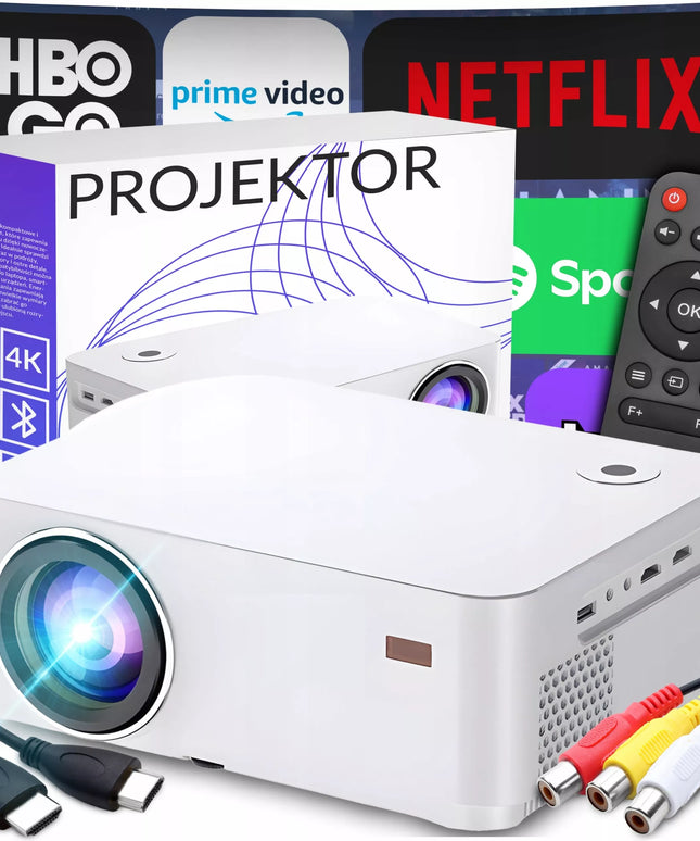 Projektorius Smart TV Wi-Fi Full HD 4K 9000 lm LCD LED Bluetooth Android