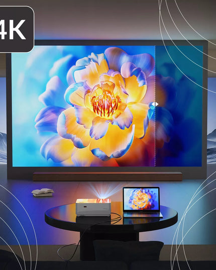 Projektorius Smart TV Wi-Fi Full HD 4K 9000 lm LCD LED Bluetooth Android