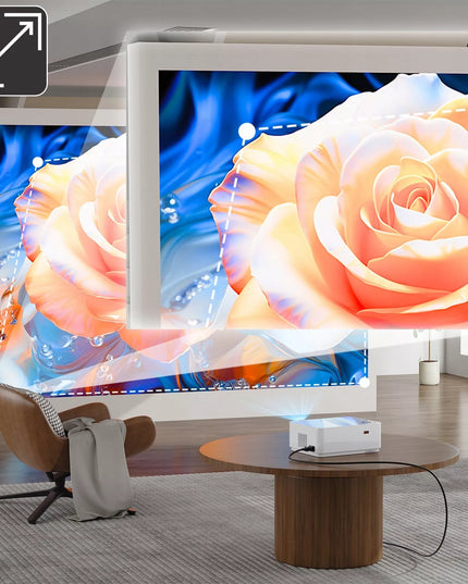 Projektorius Smart TV Wi-Fi Full HD 4K 9000 lm LCD LED Bluetooth Android