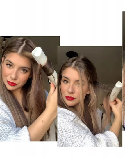 Keraminis plaukų tiesintuvas ir garbanojimo žnyplės 2 viename Lovine Double Twist