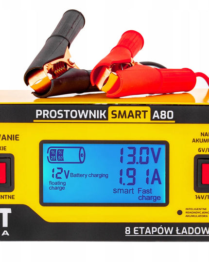 „Volt Smart A80“ akumuliatorių įkroviklis, 6/12/24 V, 15 A
