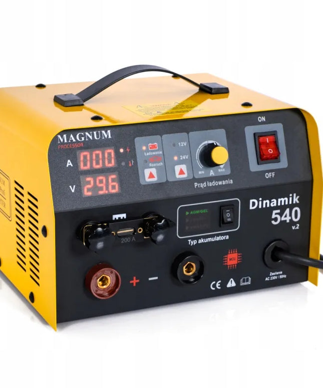 MAGNUM DINAMIK 540 V2 akumuliatorių įkroviklis su užvedimo funkcija, 12/24 V, Pb/WET/GEL/AGM/LiFePO4