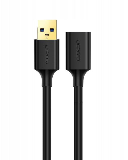 Prailginimo laidas 0.5 m USB-A į USB A 3.0, juodas