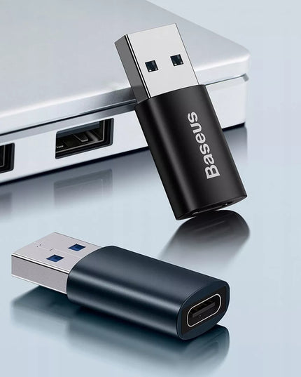 BASEUS USB-C į USB 3.1 adapteris, OTG konverteris, 10Gb/s, 2.4A, 2 vnt.