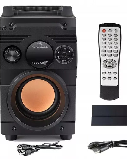 Nešiojamas Bluetooth garsiakalbis Feegar Showjet 4000mAh radijas AUX USB MP3 SD