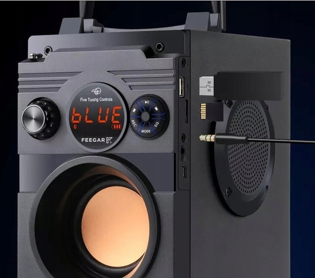 Nešiojamas Bluetooth Garsiakalbis Feegar Showjet 4000mah RADIO AUX USB MP3 SD