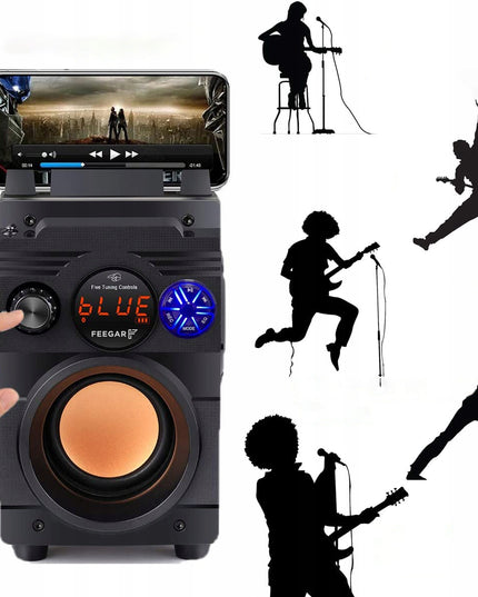 Nešiojamas Bluetooth Garsiakalbis Feegar Showjet 4000mah RADIO AUX USB MP3 SD