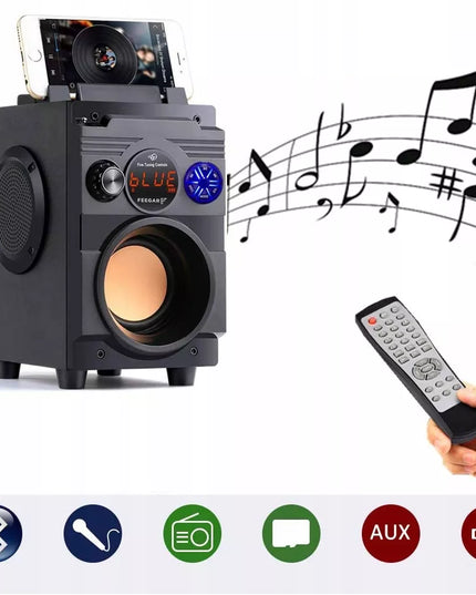 Nešiojamas Bluetooth garsiakalbis Feegar Showjet 4000mAh radijas AUX USB MP3 SD