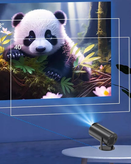 Nešiojamas sukamasis projektorius BLOW CINEMA BLACK su Android, Smart TV ir Wi-Fi