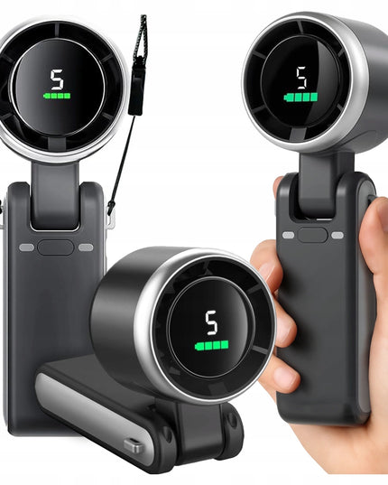 Nešiojamas mini ventiliatorius, tylus stalo ventiliatorius, rankinis, 3600mAh, 5 režimai