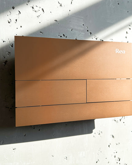 Nuleidimo mygtukas tualeto potinkiniam bakeliui REA T Šlifuotas varis