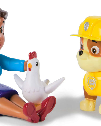 PAW Patrol 3 figūrėlės: Rubble, merė Goodway ir Chickaletta