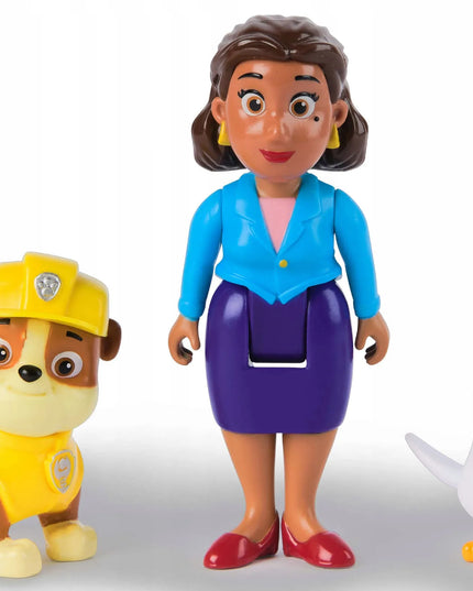 PAW Patrol 3 figūrėlės: Rubble, merė Goodway ir Chickaletta