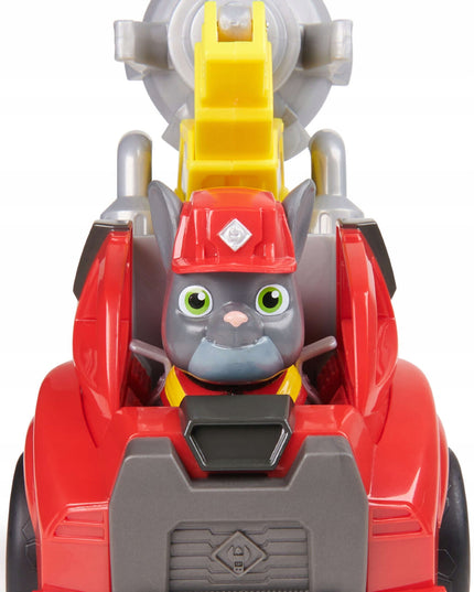 PAW Patrol Charger statybinė transporto priemonė su griebtuvu ir figūrėle Rubble & Crew