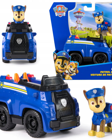PAW PATROL CHASE policijos automobilis su figūrėle 2 viename rinkinys