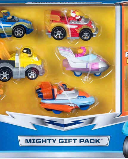 PAW PATROL MIGHTY PUPS 8 metalinių transporto priemonių rinkinys TRUE METAL