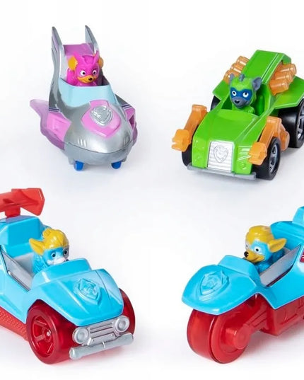 PAW PATROL MIGHTY PUPS 8 metalinių transporto priemonių rinkinys TRUE METAL