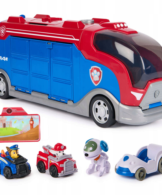 PAW Patrol Patrolojės su transporto priemonėmis ir Robo-šuniuku Mission Cruiser 38 cm