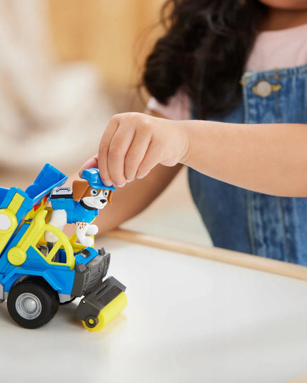 PAW Patrol statybinė transporto priemonė savivartis Wheeler Rubble and Crew + figūrėlė