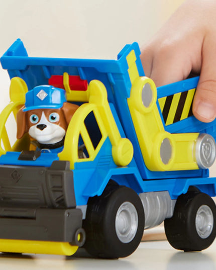 PAW Patrol statybinė transporto priemonė savivartis Wheeler Rubble and Crew + figūrėlė