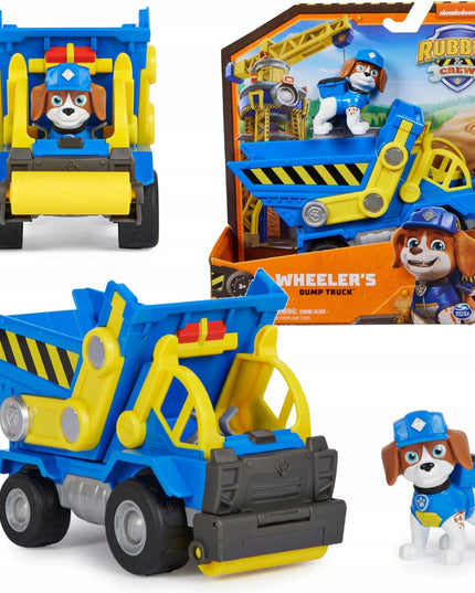 PAW Patrol statybinė transporto priemonė savivartis Wheeler Rubble and Crew + figūrėlė