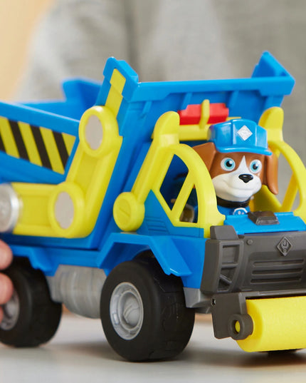 PAW Patrol statybinė transporto priemonė savivartis Wheeler Rubble and Crew + figūrėlė