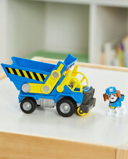PAW Patrol statybinė transporto priemonė savivartis Wheeler Rubble and Crew + figūrėlė
