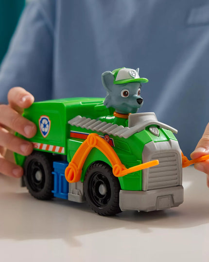 PAW PATROL Rocky figūrėlė ir šiukšliavežė 2in1
