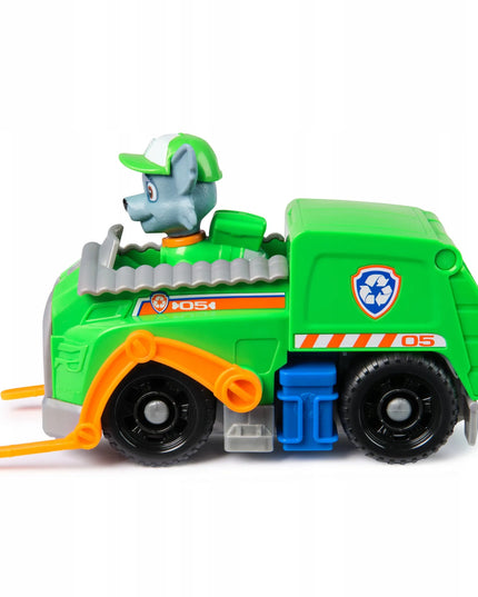 PAW PATROL Rocky figūrėlė ir šiukšliavežė 2in1