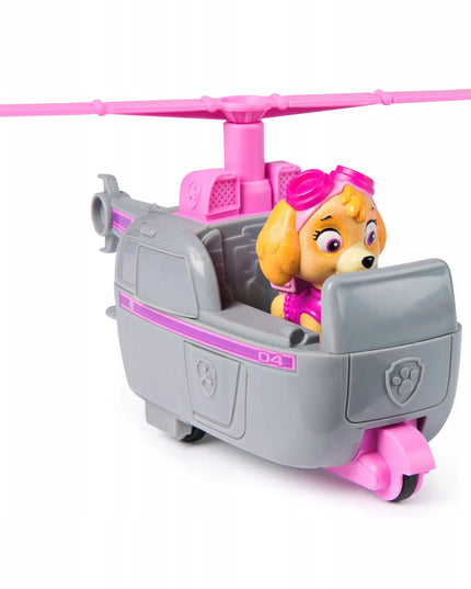 PAW Patrol Skye sraigtasparnis gelbėjimo transporto priemonė + šuniuko figūrėlė
