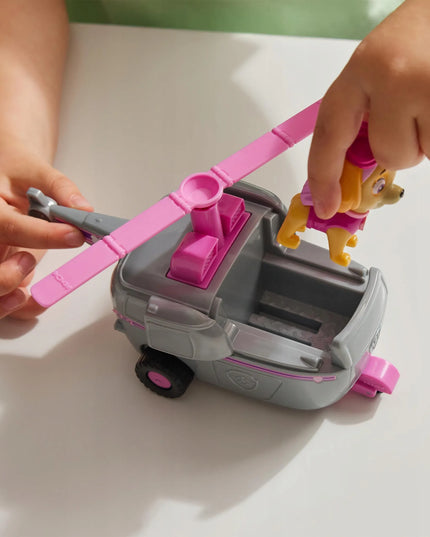 PAW Patrol Skye sraigtasparnis gelbėjimo transporto priemonė + šuniuko figūrėlė