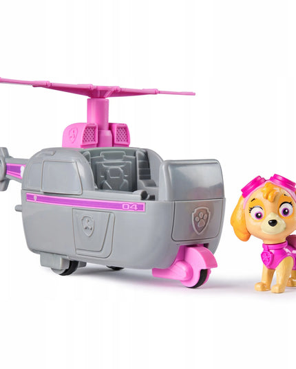 PAW Patrol Skye sraigtasparnis gelbėjimo transporto priemonė + šuniuko figūrėlė