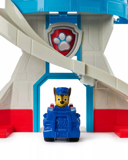 PAW PATROL stebėjimo bokštas su čiuožykla ir CHASE mašinėle