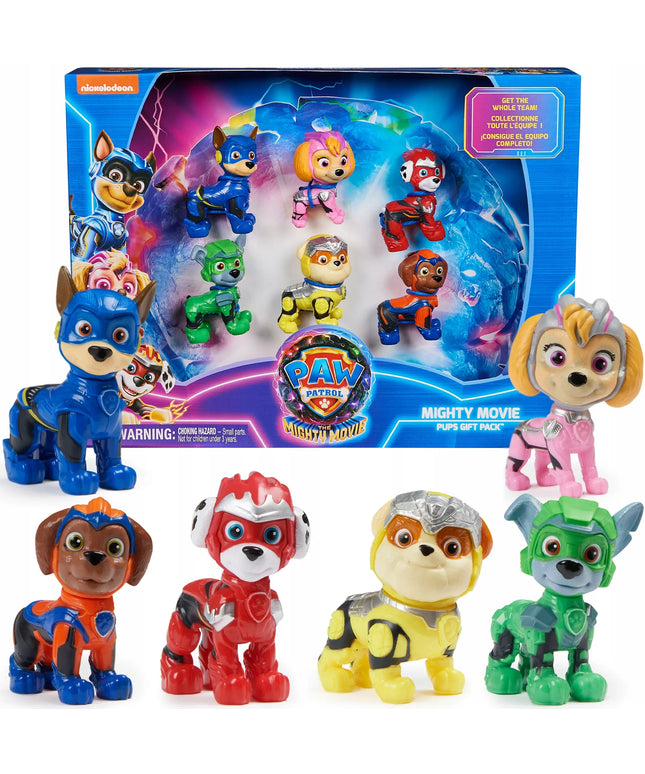 PAW Patrol 6 figūrėlių rinkinys The Mighty Movie