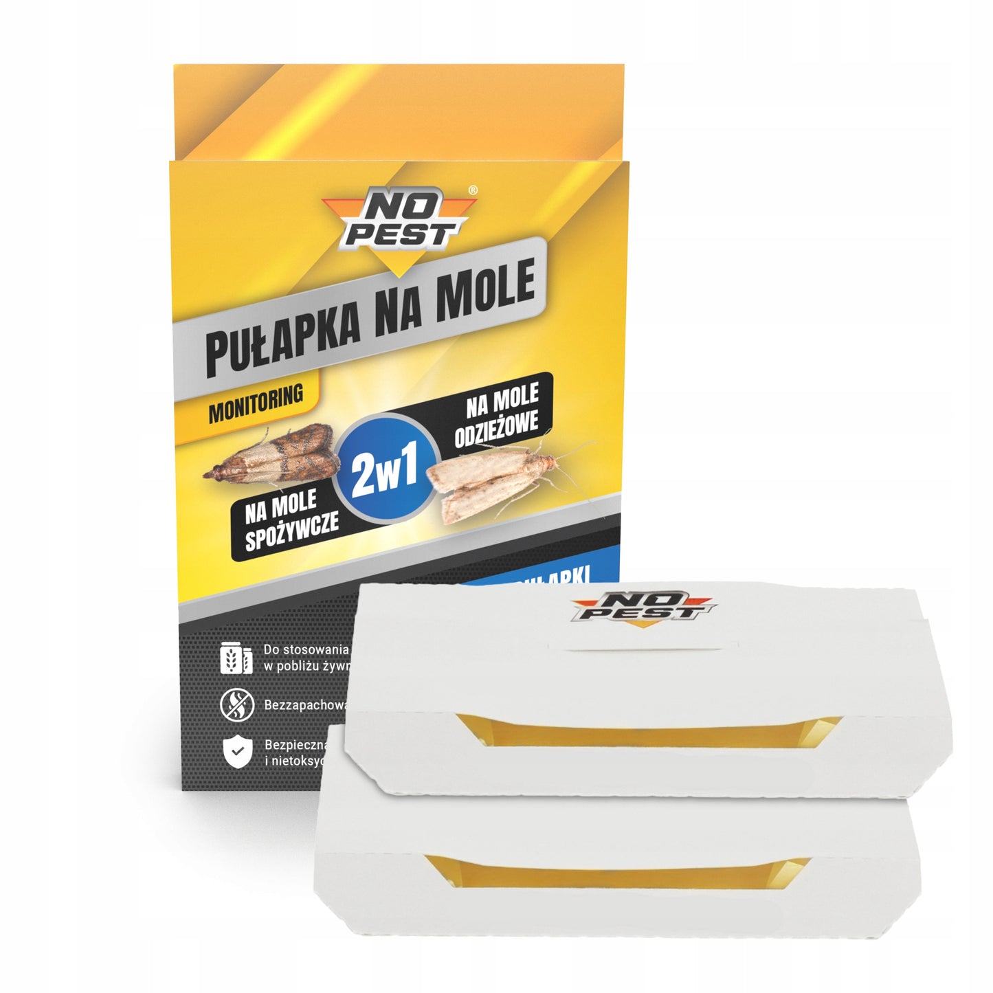 Lipni spąstai nuo kandžių maisto ir drabužių 2 IN 1, 5 pakuotės