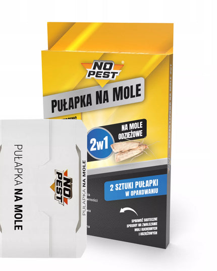 Lipni spąstai nuo kandžių maisto ir drabužių 2 IN 1, 5 pakuotės