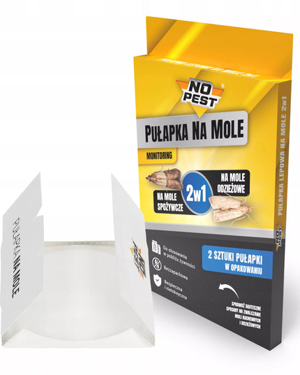 Lipni spąstai nuo kandžių maisto ir drabužių 2 IN 1, 5 pakuotės