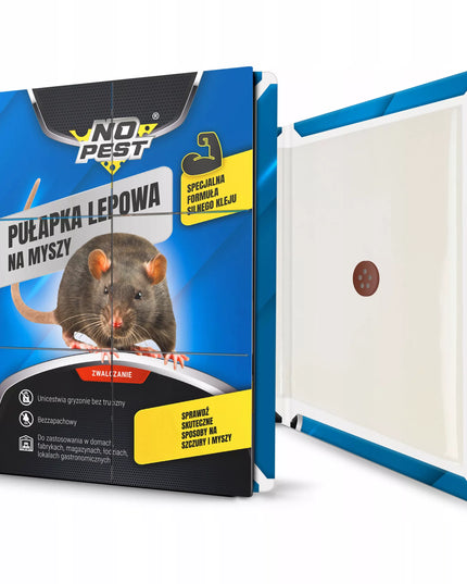 Lipni spąstai pelėms, žiurkėms ir graužikams NO PEST su klijais