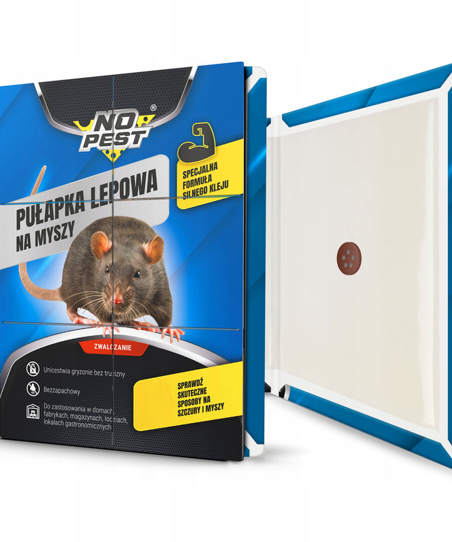 Lipni spąstai pelėms, žiurkėms ir graužikams NO PEST su klijais