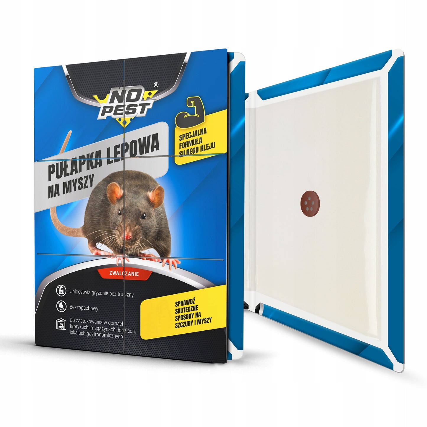 Lipni spąstai pelėms, žiurkėms ir graužikams NO PEST su klijais