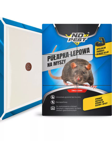 Lipni spąstai pelėms, žiurkėms ir graužikams NO PEST su klijais
