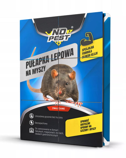 Lipni spąstai pelėms, žiurkėms ir graužikams NO PEST su klijais
