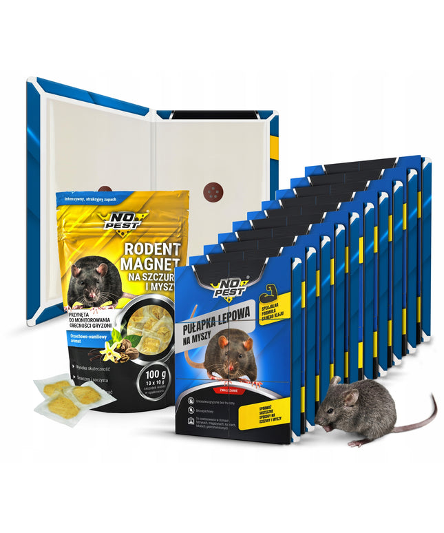 Lipni spąstai pelėms, žiurkėms ir graužikams NO PEST su klijais